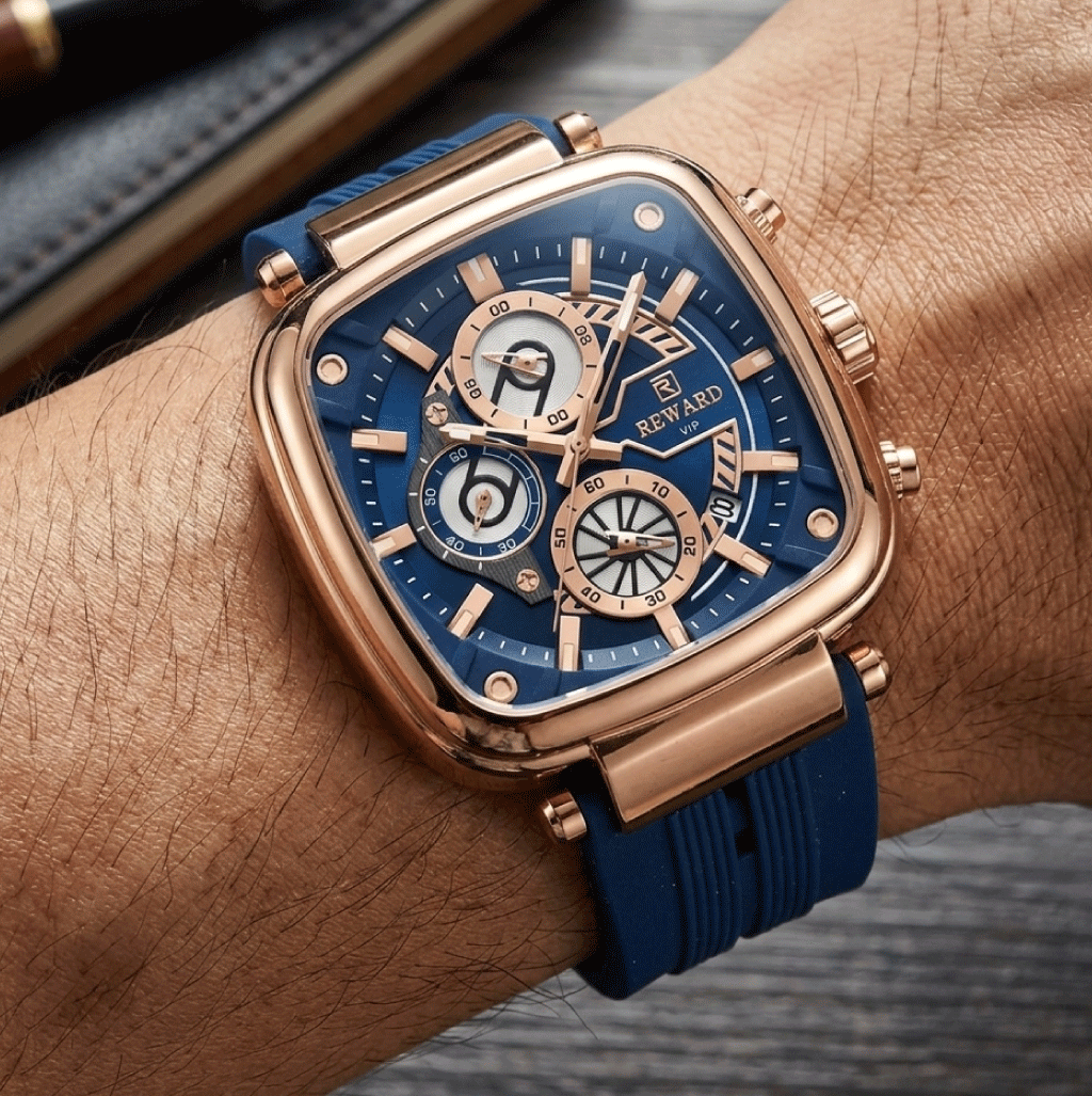 Reward Signature Royal Timepiece – Blue Steel Luxury Watch perfect for gifts