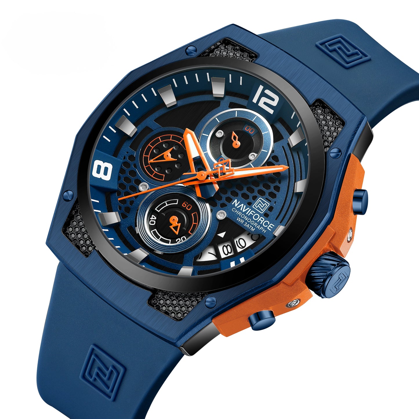 Elegant NAVIFORCE Watch NF8051T Quartz Chronograph Movement