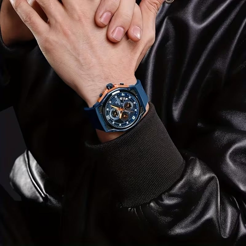 Elegant NAVIFORCE Watch NF8051T Quartz Chronograph Movement